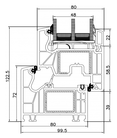 Perfectherm window 48 mm